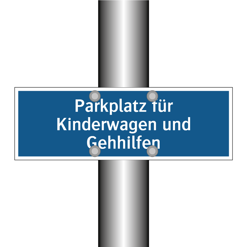 Parkplatz für Kinderwagen und Gehhilfen