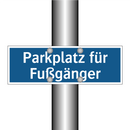Parkplatz für Fußgänger