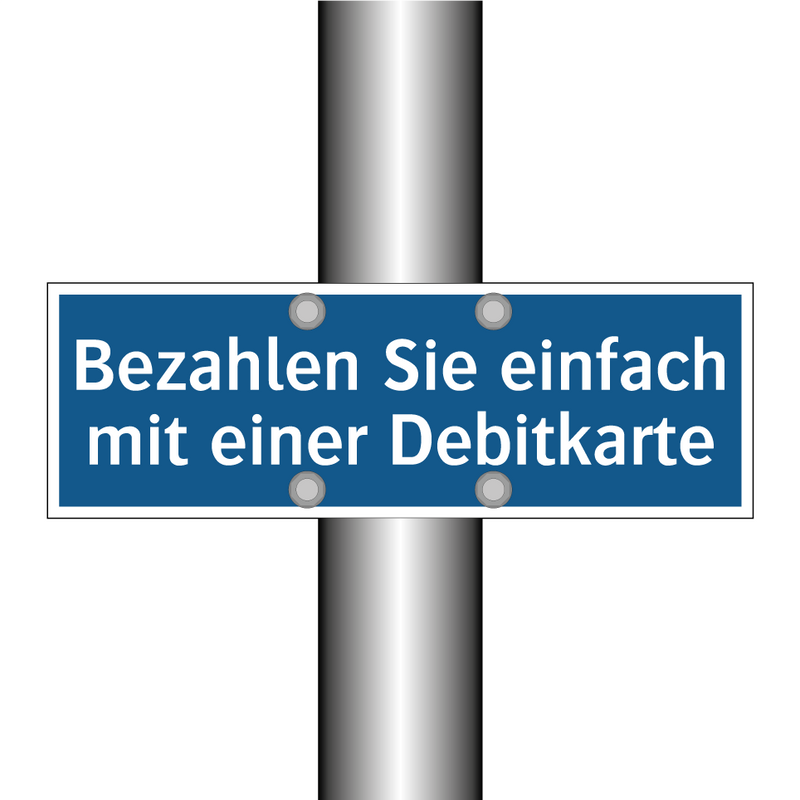 Bezahlen Sie einfach mit einer Debitkarte