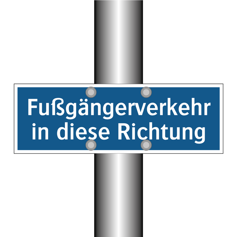 Fußgängerverkehr in diese Richtung