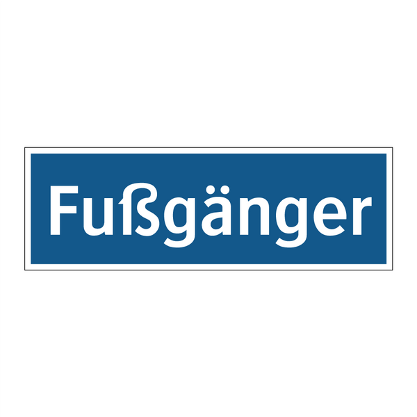 Fußgänger