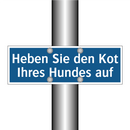 Heben Sie den Kot Ihres Hundes auf