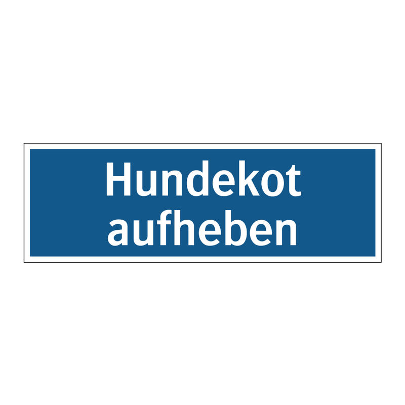 Hundekot aufheben
