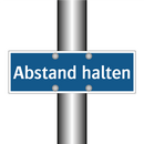 Abstand halten