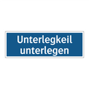Unterlegkeil unterlegen