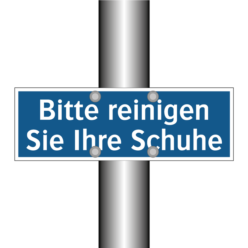 Bitte reinigen Sie Ihre Schuhe