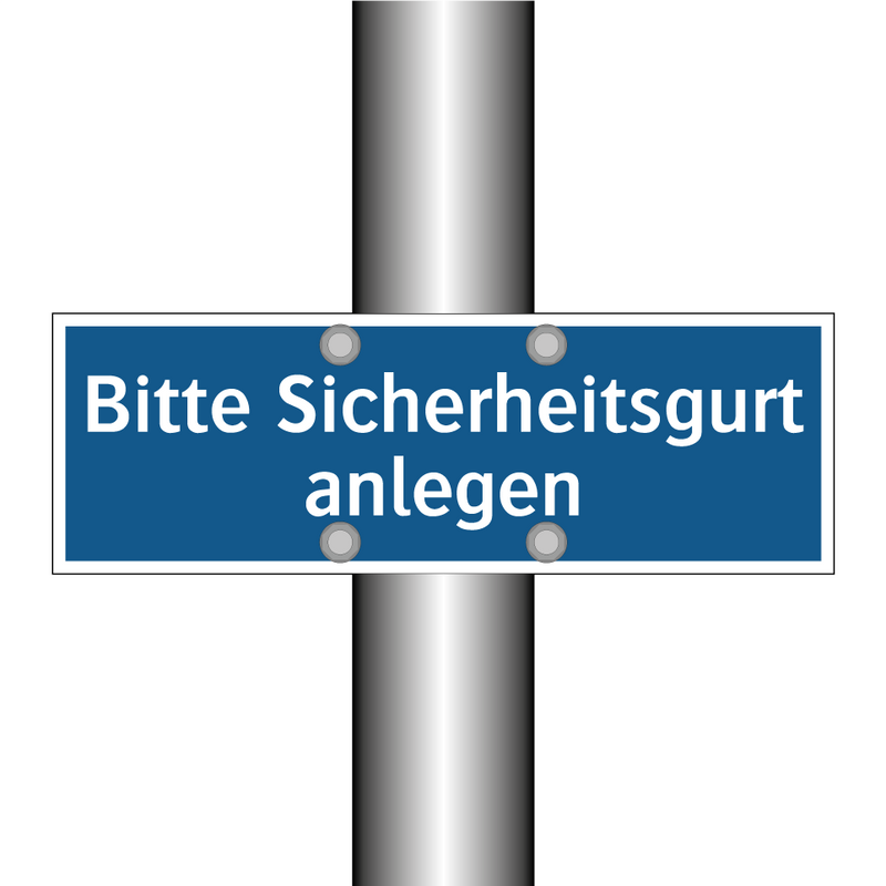 Bitte Sicherheitsgurt anlegen