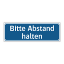Bitte Abstand halten
