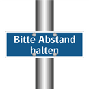 Bitte Abstand halten