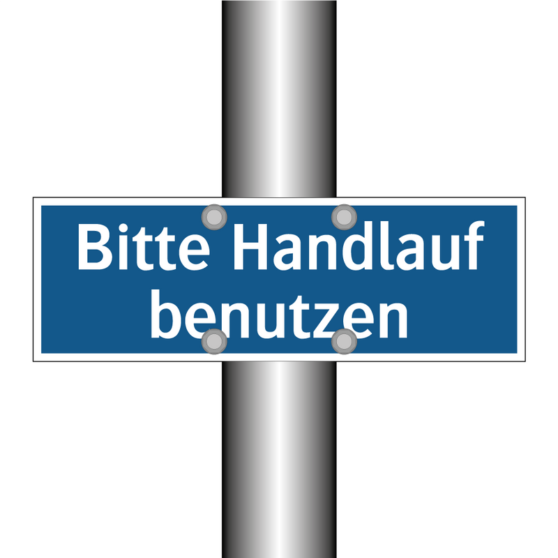 Bitte Handlauf benutzen