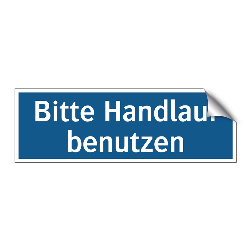 Bitte Handlauf benutzen