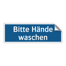 Bitte Hände waschen