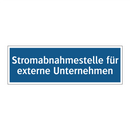 Stromabnahmestelle für externe Unternehmen