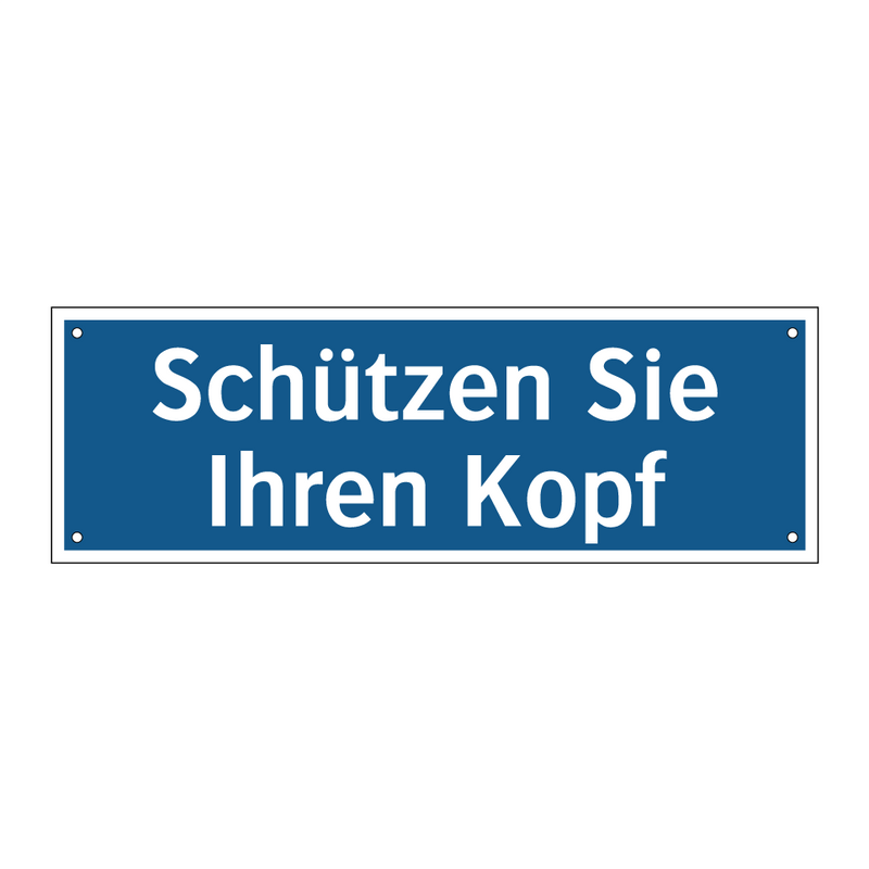 Schützen Sie Ihren Kopf