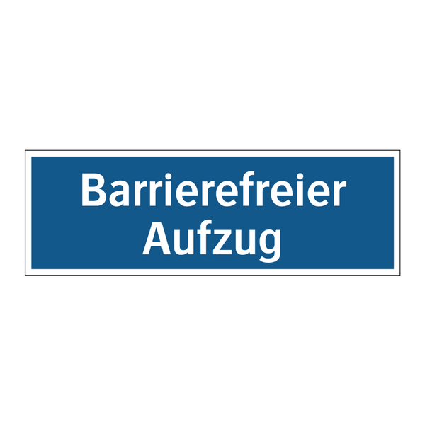 Barrierefreier Aufzug