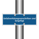 Unfallverhütungsvorschriften sind beigefügt