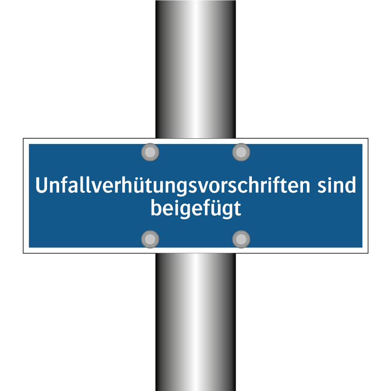 Unfallverhütungsvorschriften sind beigefügt