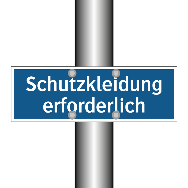 Schutzkleidung erforderlich
