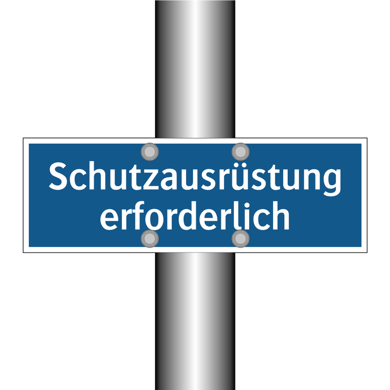 Schutzausrüstung erforderlich