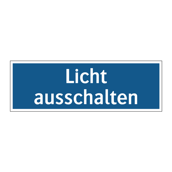 Licht ausschalten
