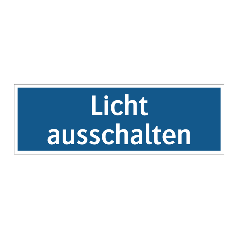 Licht ausschalten