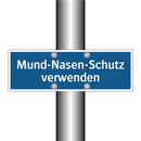 Mund-Nasen-Schutz verwenden