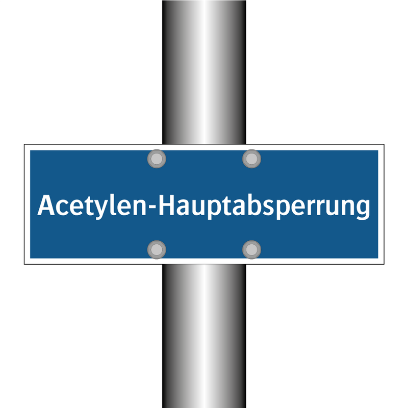 Acetylen-Hauptabsperrung