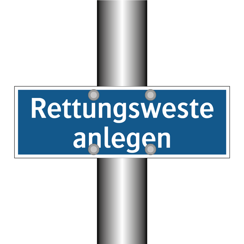 Rettungsweste anlegen