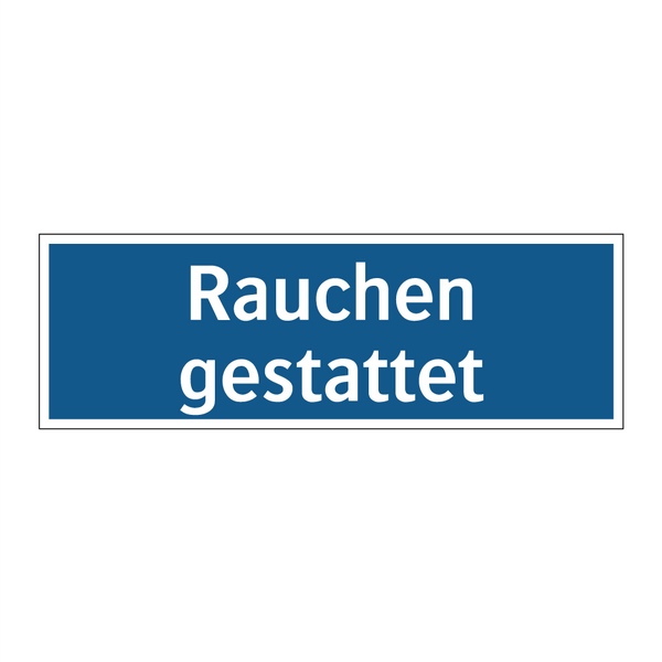 Rauchen gestattet