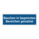 Rauchen in begrenzten Bereichen gestattet