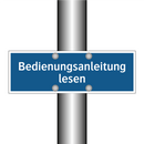 Bedienungsanleitung lesen