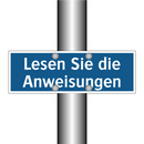 Lesen Sie die Anweisungen