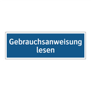 Gebrauchsanweisung lesen