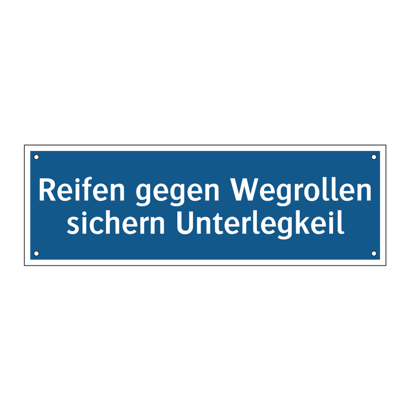 Reifen gegen Wegrollen sichern Unterlegkeil