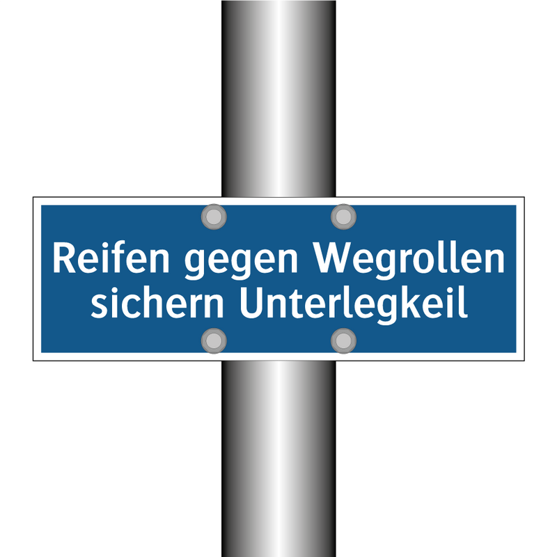 Reifen gegen Wegrollen sichern Unterlegkeil
