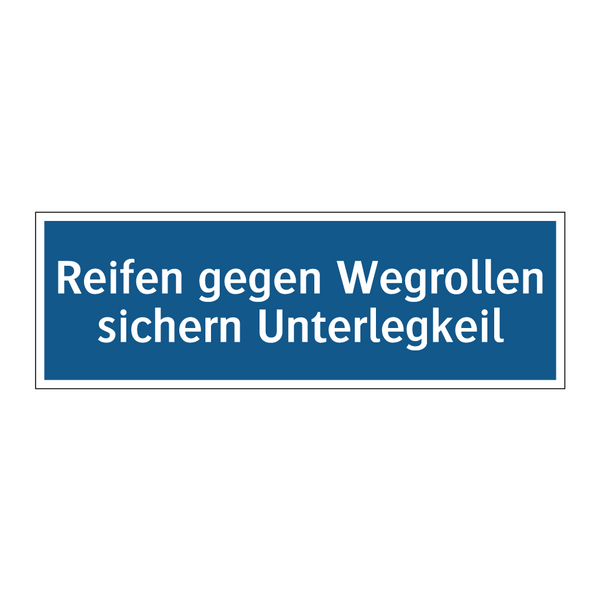 Reifen gegen Wegrollen sichern Unterlegkeil