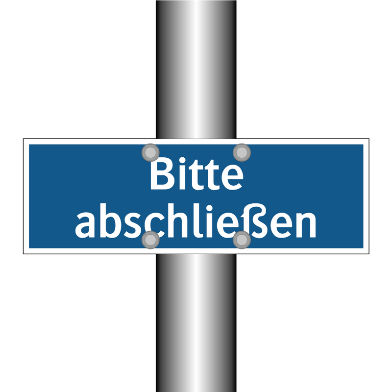Bitte abschließen