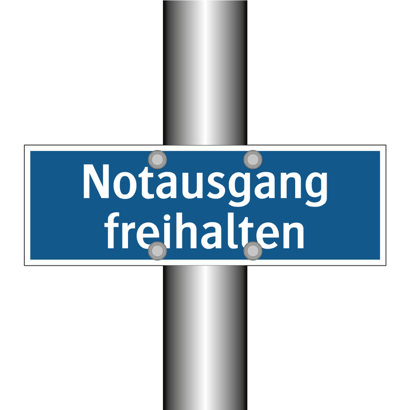Notausgang freihalten