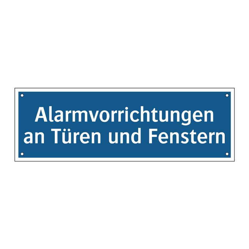 Alarmvorrichtungen an Türen und Fenstern