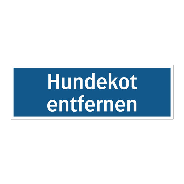Hundekot entfernen
