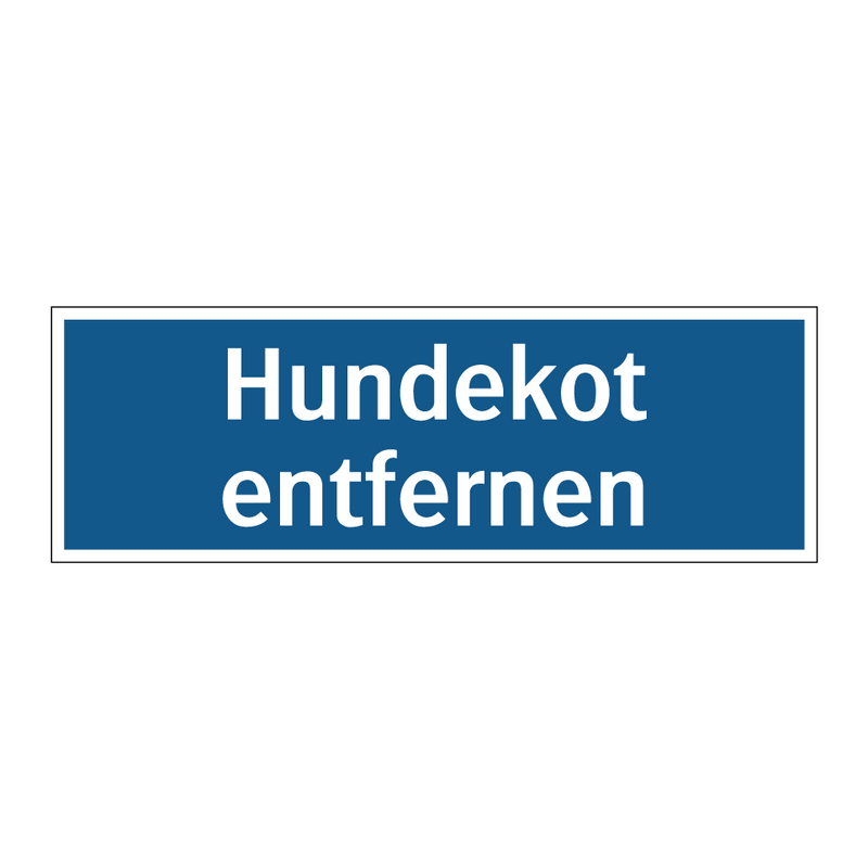 Hundekot entfernen