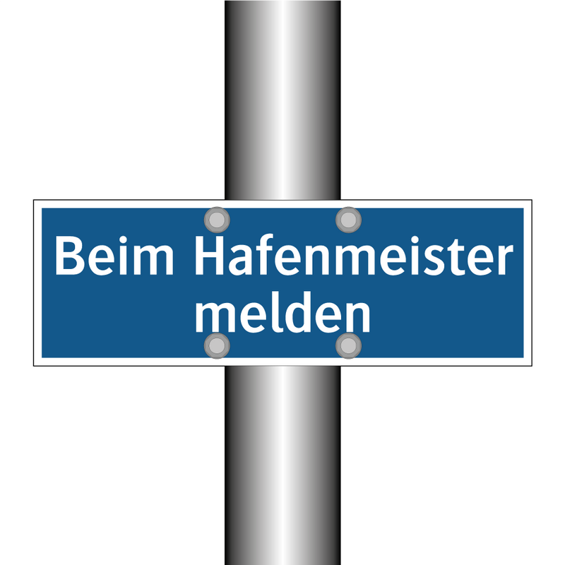 Beim Hafenmeister melden