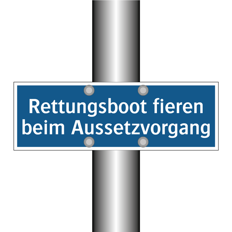 Rettungsboot fieren beim Aussetzvorgang