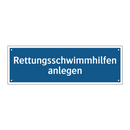 Rettungsschwimmhilfen anlegen