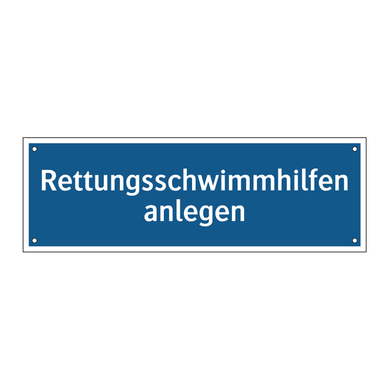 Rettungsschwimmhilfen anlegen
