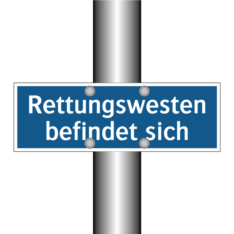 Rettungswesten befindet sich