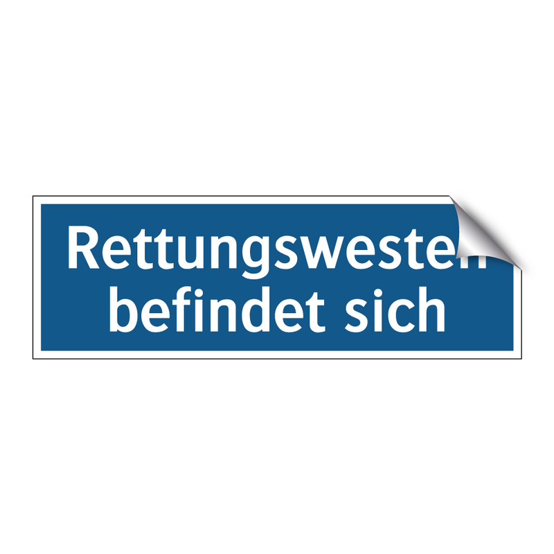 Rettungswesten befindet sich