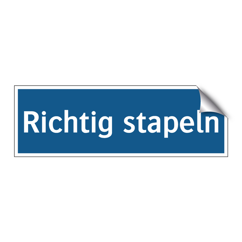 Richtig stapeln