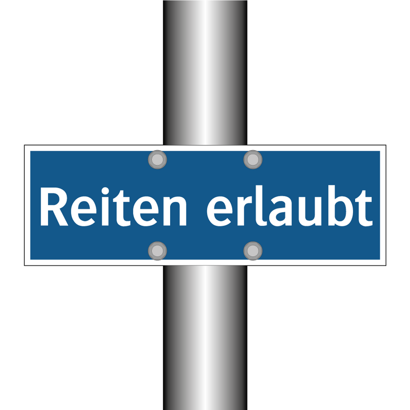 Reiten erlaubt