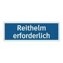 Reithelm erforderlich